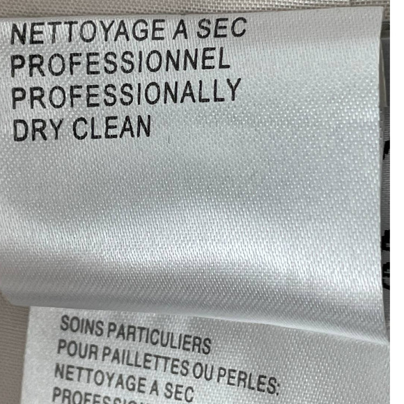 Daymor Couture Petite Bone Wedding Bridesmaid Gown Studded Chest 10 NWT - Picture 10 of 10